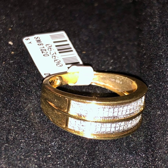 Mens Real Diamond Ring Band engagement wedding Christmas gift NOT CZ HUGE SALE - Picture 6 of 8